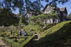 旧古河庭園 洋館とバラ園