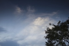 手賀沼 夕暮れの雲