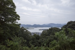 摠見寺本堂跡からの眺望