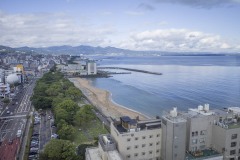 別府タワーから見た海岸線