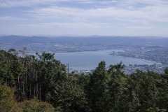 比叡山頂から琵琶湖を望む