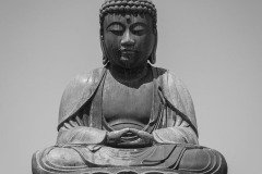 モノクロの鎌ケ谷大仏