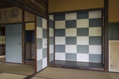 松琴亭 市松模様の襖