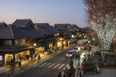 コエドデッキ 町並みの夜景