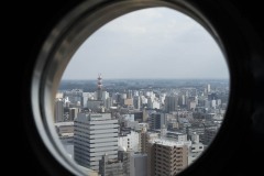 水戸芸術館 塔の丸窓からの眺め