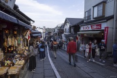 参道 土産物店の並ぶ道