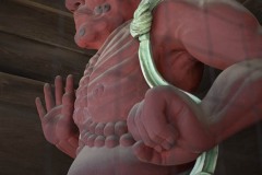 山門の金剛力士像 阿形