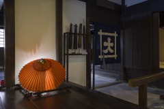 旧西川家住宅 番傘と暖簾