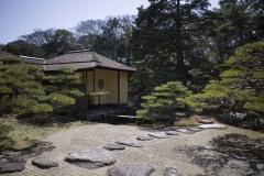 掬月亭 枯山水の庭