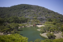 紫雲山と北湖