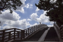 矢立橋 見上げた欄干