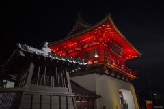 夜の楼門 横から