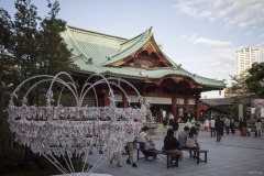 神田神社 おみくじの結び所