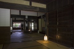 旧取手宿本陣染野家住宅 座敷から庭を望む