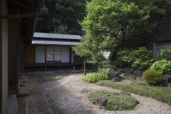 旧取手宿本陣染野家住宅 庭と縁側