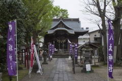 八坂神社 参道と幟