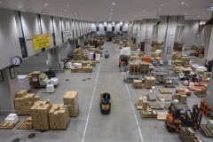 青果卸売場 荷捌きの通路